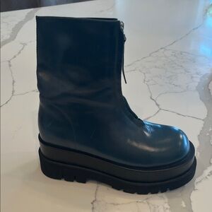 Jeffrey Campbell Navy Platform Boots